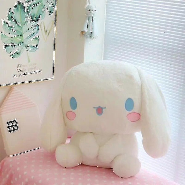 100cm Oversize Plush Cinnamoroll Plysjdukke Sofa Bay Window Pute For Barn Kawaii Leke Dukke Db Round mouth 45x55cm