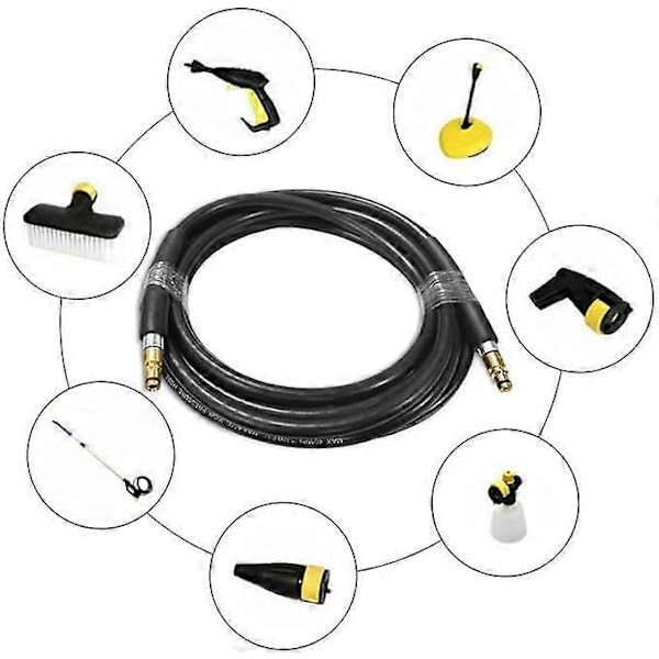 Karcher K2 K3 K4 K5 K6 K7 (6m) painepesurille tarkoitettu vedenpuhdistus- ja korkean paineen vaihtoletku puhdistussarja 6m/8m/10m/15m{ DB} Quick Ends 6m