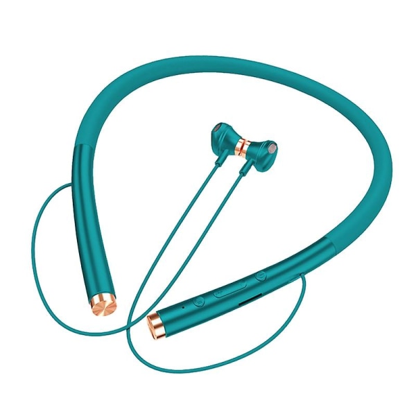 Niskasankakuuloke Bluetooth-yhteensopiva 5.0 Stereo Sound Vedenpitävä riippukaula Langattomat kuulokkeet Urheilulle Jikaix Green