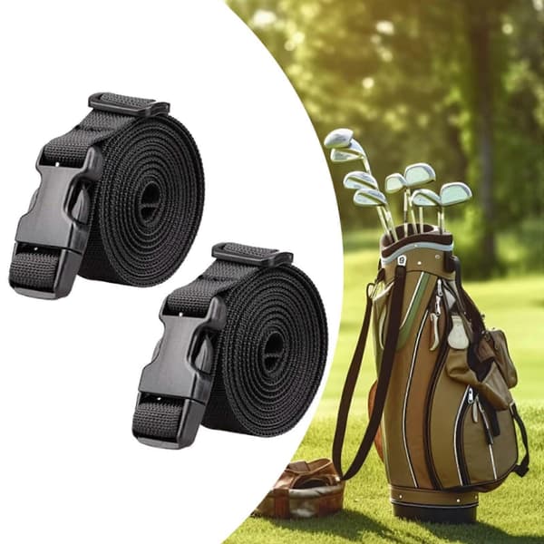 2 stk. golfvogn taske stropper fastgørelsesstropper opbevaring bærbar udskiftning 39 [DB] Black