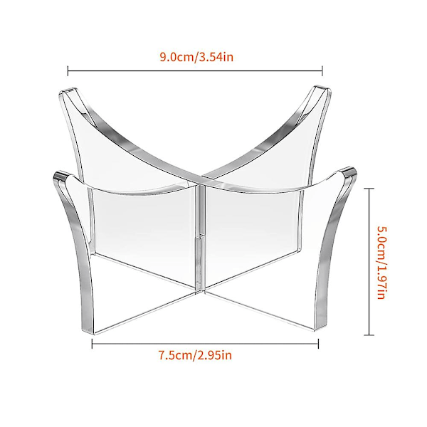 2-delt Basketballstativ Fotballstativ Akryl Ball Display Stativ Transparent Basketballstativ Fotballstativ-transparentdb
