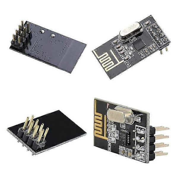 5kpl Nrf24l01+ langaton moduuli 2.4g päivitysmoduuli, yhteensopiva langattoman tiedonsiirtomoduulin kanssa, yhteensopiva Diy Experi [DB] as shown