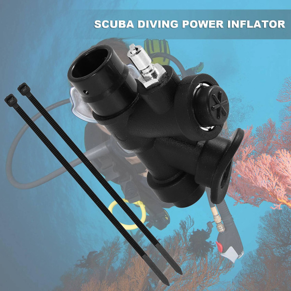 Scuba Diving Universal Bcd Power Inflator vakioliitännällä ja 45 asteen kulmassa oleva suukappale laitesukellukseen Bcd