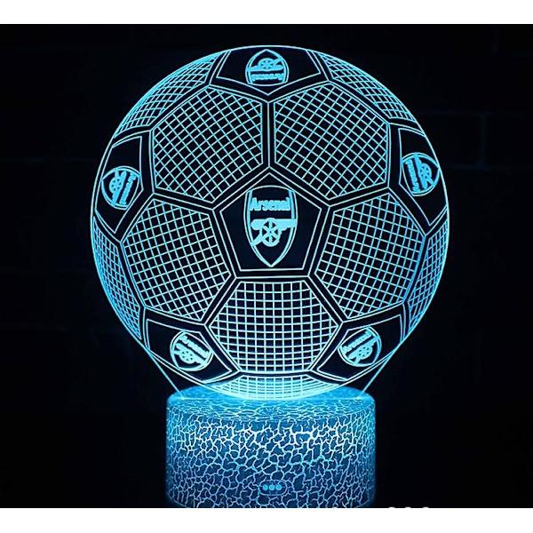Fotbolls presenter till pojkar Fotboll 3d Illusion Lamp Fotboll 3d Nattljus Present till pojkar flickor