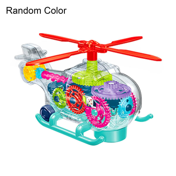 Pedagogisk helikopterleksak Lätt Innovativ ABS Barn Elektrisk Växel Helikopterleksak För Barn Kaesi db Random Color