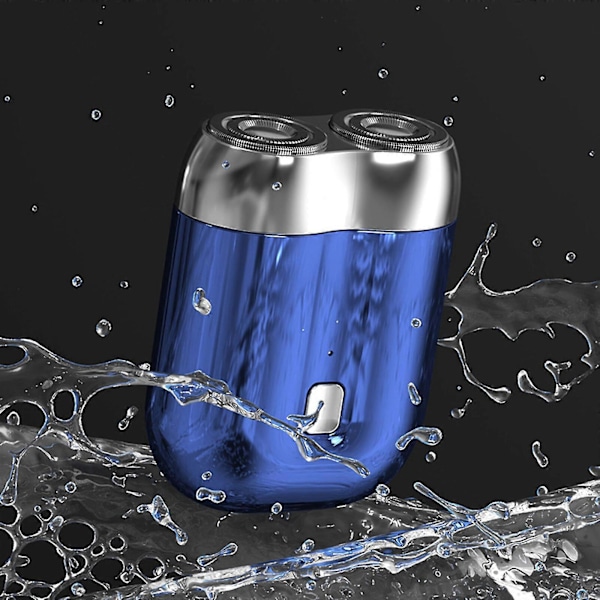 USB Uppladdningsbar Mini-rakapparat Fickstorlek Bärbar Elektrisk Rakhyvel För Män [db] Blue