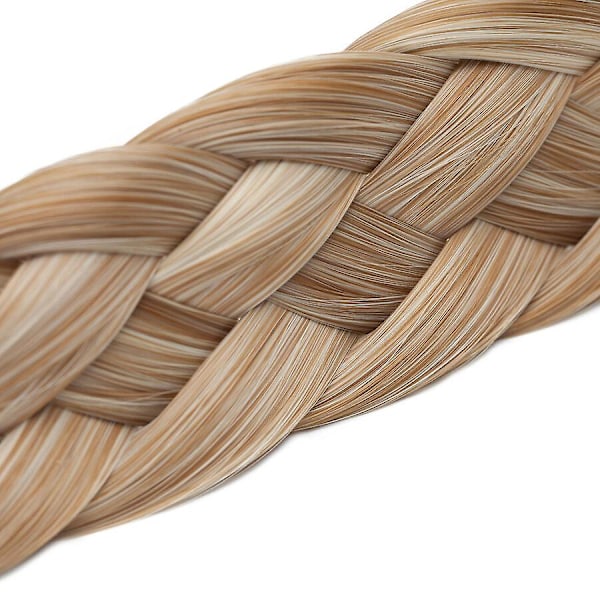 Tjockt Flätat Elastiskt Hårband Håraccessoar För Kvinna [db] brown&bleachblonde