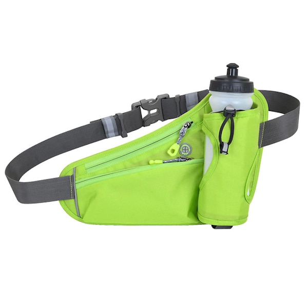 Gym Bag Multifunktionell Utomhus Fitness Sport Midjeväska Vattenflaska Väska DB Green One Size