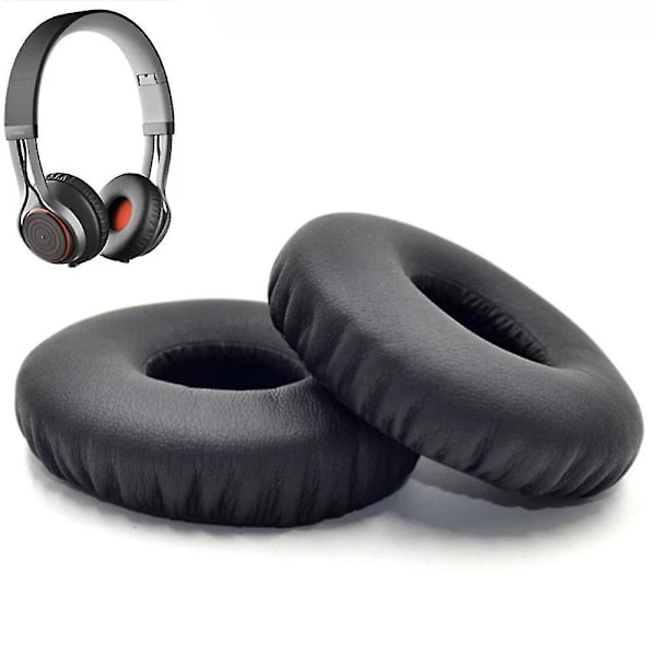 1 par til Jabra Revo trådløse on-ear-hovedtelefoner, almindelige proteinlæder ørepuder, reservedele {DB Black