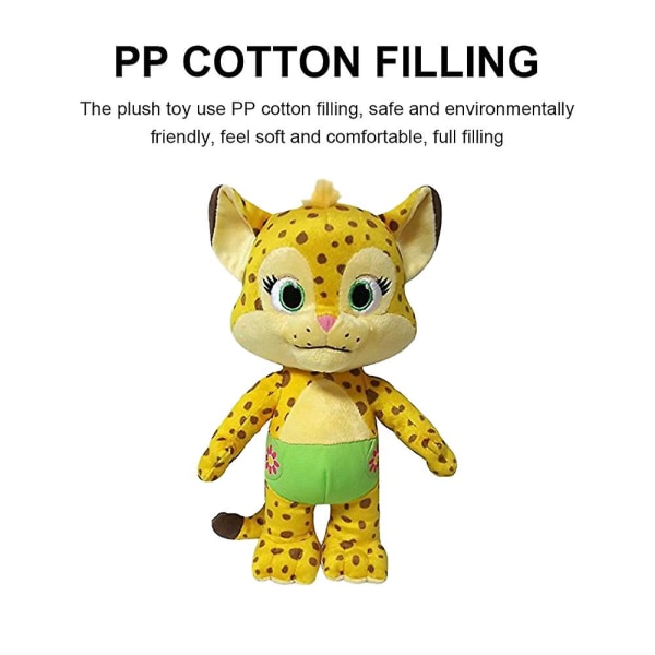 "Word Party - Franny 7"" Stuffed Plush Baby Cheetah from The Netflix Original Series - 18+ Months" [DB]