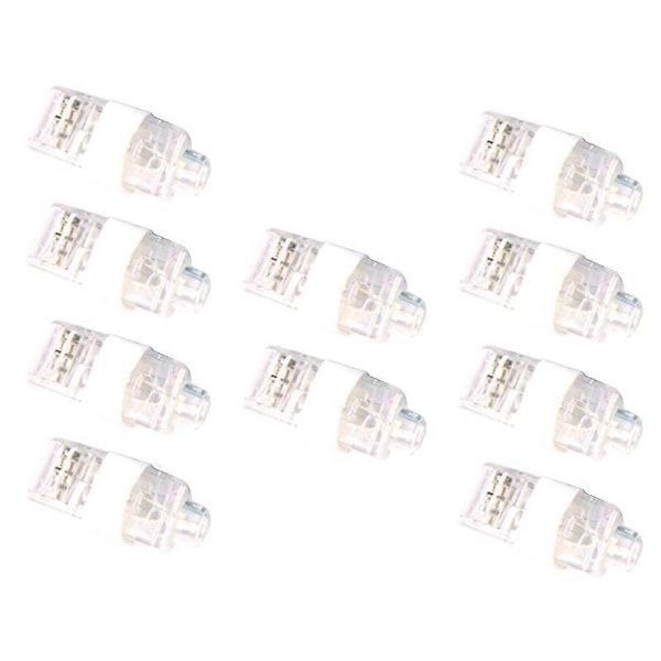 10 stk. LED-fingerlamper for barn, lysende festartikler, dans, jul, Halloween, dekorleke JIKAIX [db] White