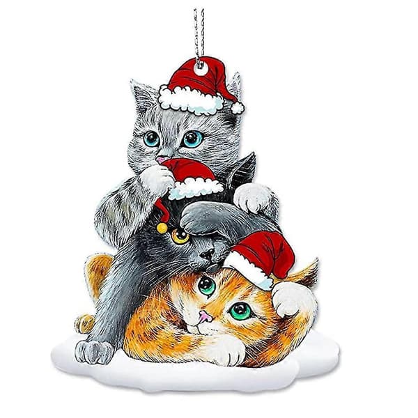 Sorte Katte Julepynt, Juletræshængende Top Ornamenter BD
