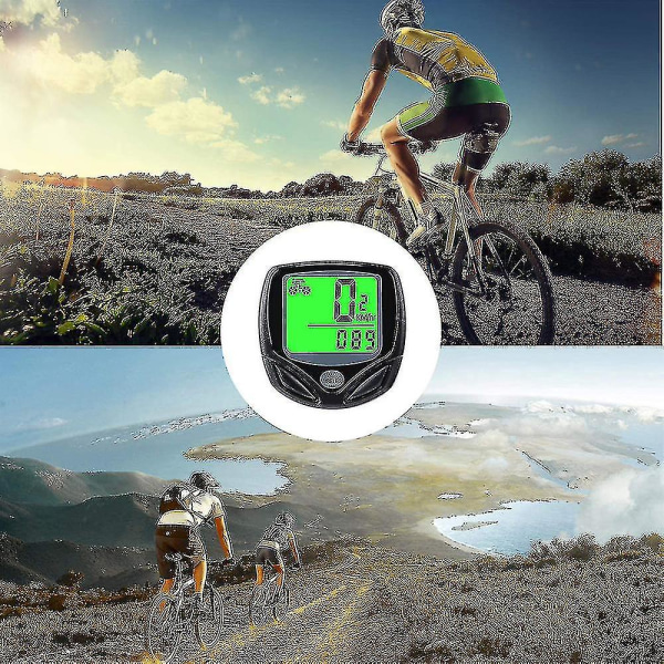 Cykelcomputer og trådløs cykelcomputer med LCD-display - funktioner