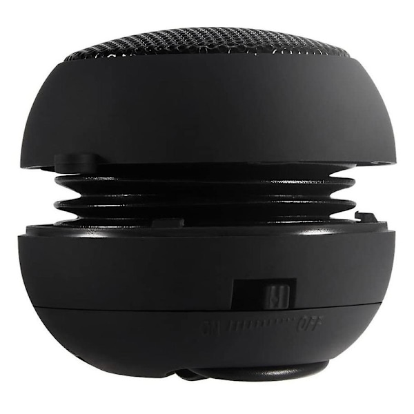 Minihögtalare med 3,5 mm ljudkabel, lågspänning, inbyggt batteri, utdragbar högtalare för [DB] black