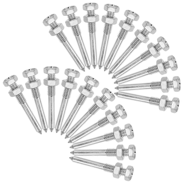 26 stk Sko Pigger for Is Lufting Sko Pigger for Kvinner Plen Lufting Sko Pigger Sølv Plen Sho db Silver