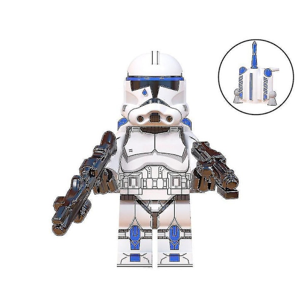 8 st Star Wars Minifigure Monterade Byggklossar Leksaker Echo Jesse Rex Figur Samlarobjekt Leksak Playset Barn Fans Present Db