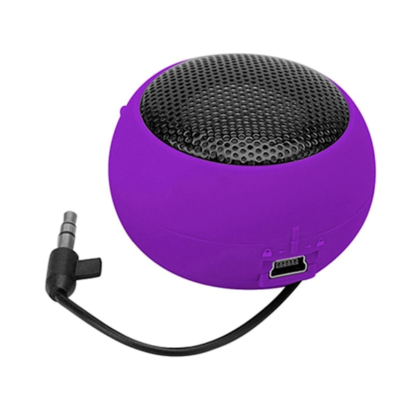 3,5 mm Mini Bærbar Hamburger Høyttaler For Mobiltelefon Tablett PC Fg {db} Purple
