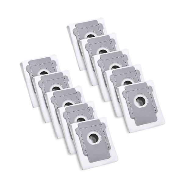 10 Pölynimuripussia iRobot Roomba i7 i7+ i3 i3+ i4 i4+ i6 i6+ j7 j7+ i8 i8+ S9 S9+ E5 E6 E7 Clean Base -malleille, Lisävarusteiden Vaihto Pölypussi [DB]