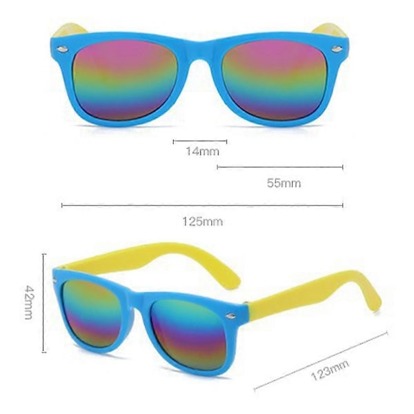 6-pack Barnsolglasögon med UV-skydd Pojkar Flickor Solglasögon, Storpack Pool Strand Party Favörer Present [db]