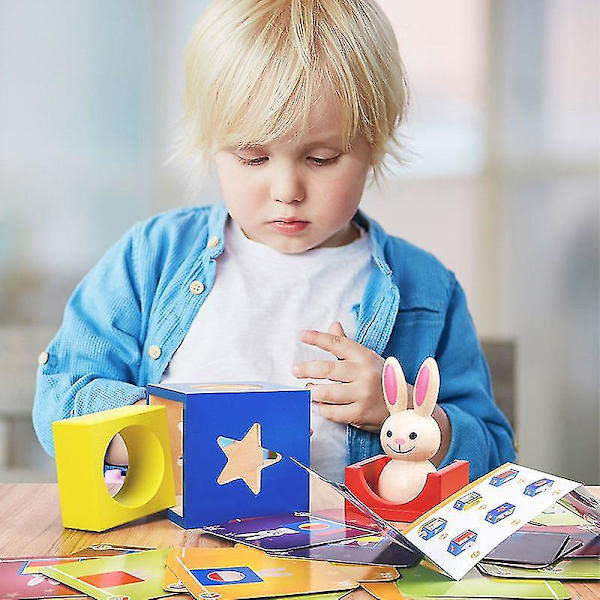 Trähemlig kanin Boo gömma och söka magiskt spel [DB]