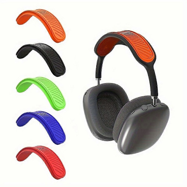 5 kpl Silikonipääpantasuojukset AirPods Max -kuulokkeille, pehmeät kuulokepannan pehmusteet, yhteensopivat varaosatarvikkeet, kestävät, hienkestävät [DB] Red