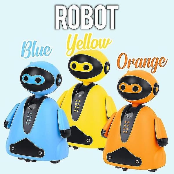 Magisk leksaksrobot som följer ritade linjer, induktiv modell för barn (blå)[DB]