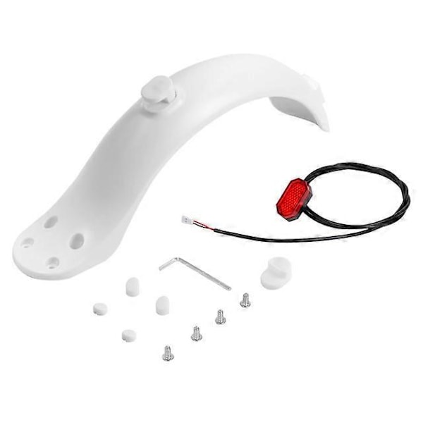 Bakre stänkskärmsfäste Elscooter Bakljus för 4 Skruvar Stänkskärm Gummihatt Set För 4 hål E-Scooter Stänkskärmar Tillbehör [db] white set
