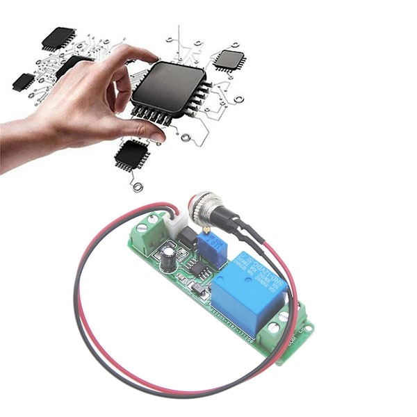 Dc 12v Timing Timer Forsinkelse 1-10s Tid Justerbar Relæ Med Indikator Lys Sluk Relæ Modul Tr [DB] blue