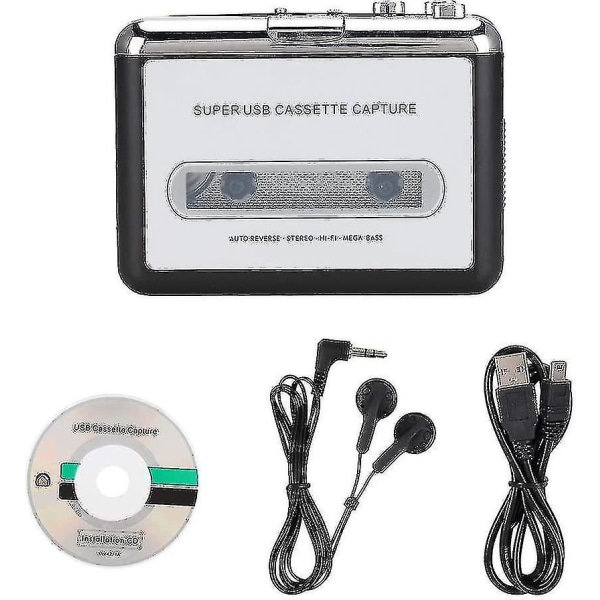 Julklappar, Stereokassettspelare, Walkman Portable Cassette Player, Bärbara hörlurar för dator {DB
