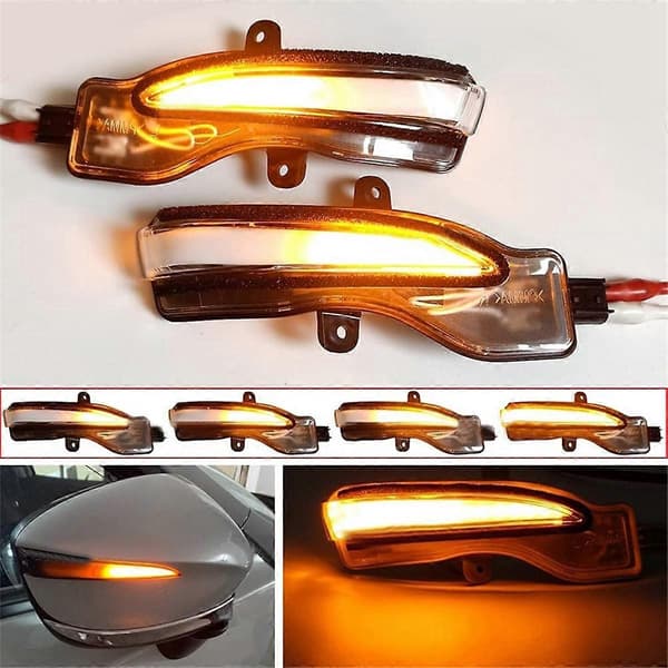 Dynamisk LED blinklys til sidespejl til Mazda CX-3 CX-4 CX5 KE 2016- [DB] As Shown