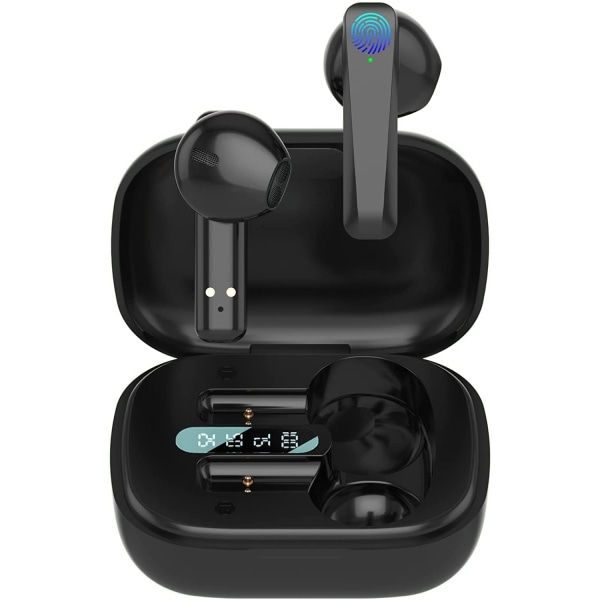 Trådløse øretelefoner, Bluetooth-øretelefoner, IPX7 vandtætte Bluetooth-hovedtelefoner, Stereo-hovedtelefoner