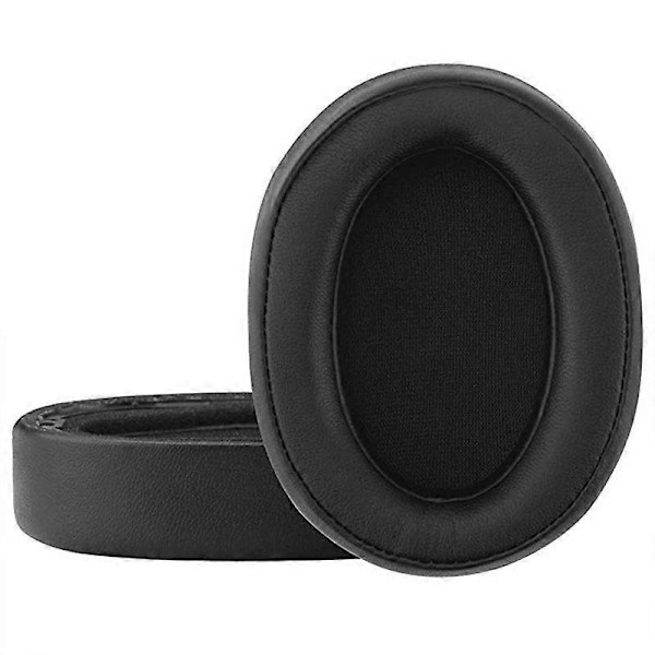 1 Par Øreputer i Proteinlær for Sony MDR-100ABN/WH-H900N Hodetelefoner med Mini Brekkjern db Black
