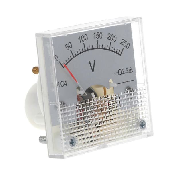 91C4 DC Voltmeter Analogt Panel Spenningsmåler Mekanisk Peiker Type 3/5/10/ [db] 0-30V