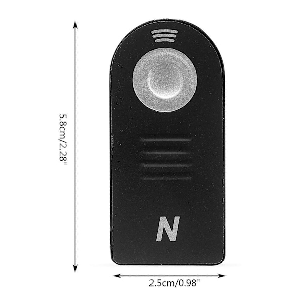 Fjernbetjening til Nikon D60 D600 D610 D70 D70s D7000 D7100 D7200 D750 D80 D90 [DB]