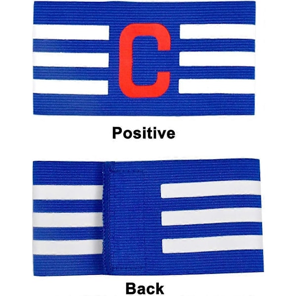 3 STK. Fodboldanførerbind, Justerbart fodboldbind, fodboldanførerbind til voksne og unge, anførerbind til fodbold, hockey, rugby, DB