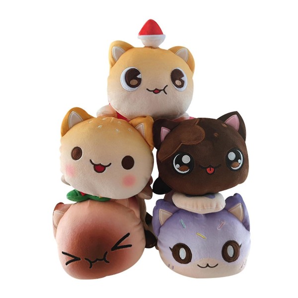 Aphmau Meow Meows Plysch Aphmau Plysch Leksak Docka Present Till Barn 25cm [DB] Snowman cat