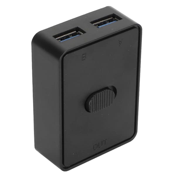 USB 3.0 Switch 2 ind 1 ud eller 1 ind 2 ud Bidirektionel USB Switch Selector USB KVM Switch til Tastatur Mus Scanner Printer [DB]