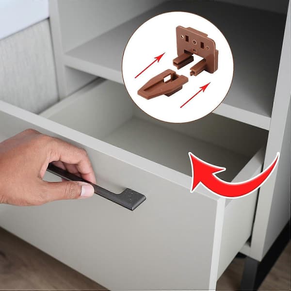6-pack Spårguide-set för låda, Plastspårguider för Kenlin Rite Trak I, Brun {db}