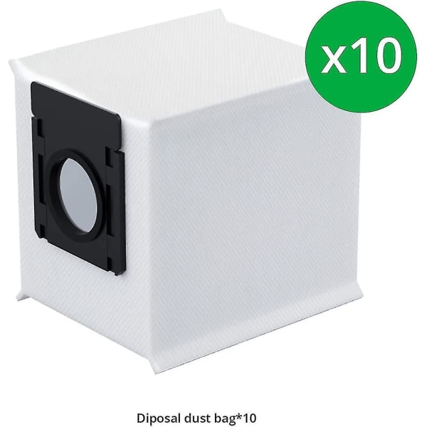 360 Botslab S8 + 10 stk støvsugerposer Kompatibelt sett, reservedeler tilbehør for støvsugerroboter  [dB}