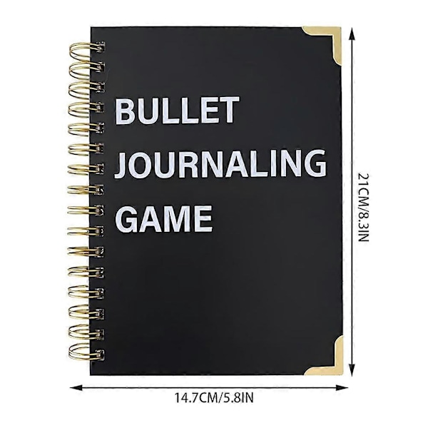 Bullet-Journal Stil Årliga Spårningsidéer Interaktiv Rolig Spårningsanteckningsbok för Planerare [DB] Default