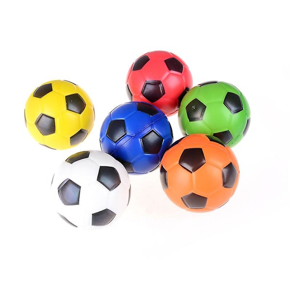 10cm Pu Svampar Anti Stressboll Studsande Fotboll Barnleksak Utomhus Sportspel [db] Football