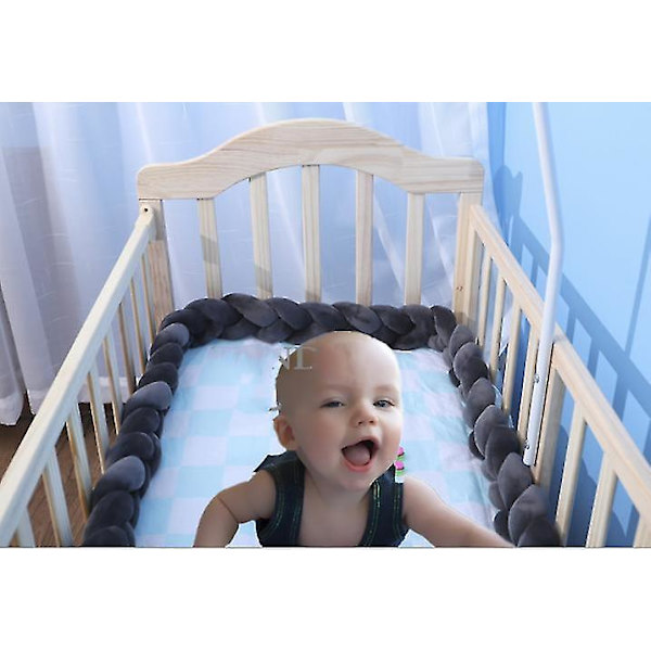 Rl Baby Polstring Vævning Knyttet Bold Pude Twist Flet Baby Seng Søvn Kofanger Dekoration Seng Surround