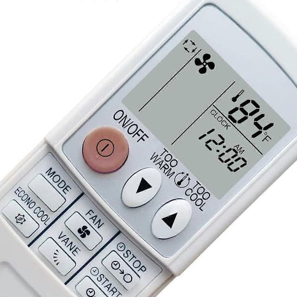 Universal erstatningsfjernkontroll for Mitsubishi Electric Mr Slim - Forhåndsprogrammert og enkel klimakontroll [DB]