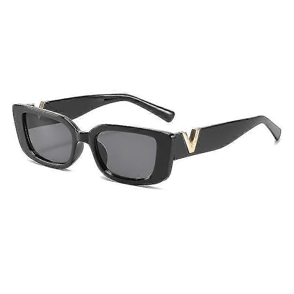 Vintage Cat Eye Aurinkolasit Naiset 2023 Muoti Ylelliset V-merkkiset Designer Aurinkolasit Naisille Silmälasit Uv400 Gafas De Sol Mujer [db] black As shown