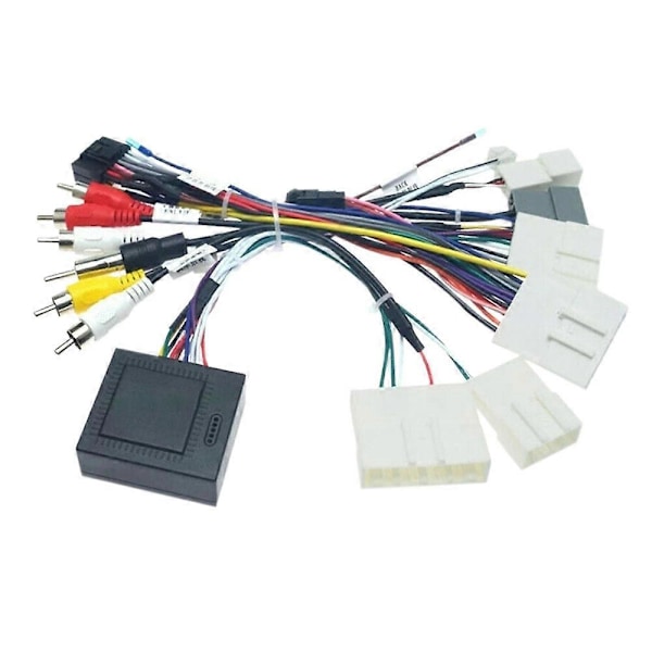 Bil 16PIN Android Lyd Strøm Radio Ledningsnett med Canbus Box Biltilbehør for /Tiida 2014-20 [DB] black