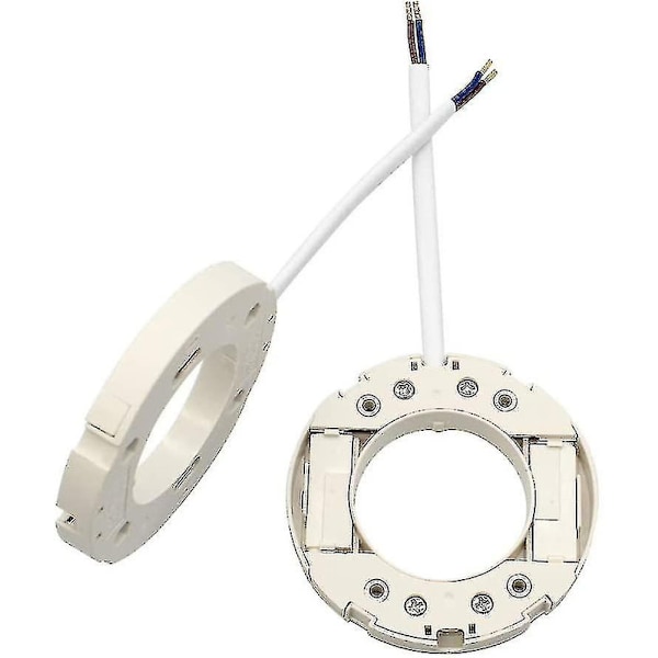 2 kpl Gx53-kanta-lamppu H-liitin pinta-asennuspistorasia LED-valaisimelle LFC:lle 10 cm johdolla ja ruuveilla, [DB]