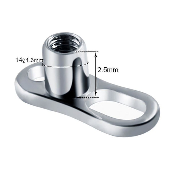 10 st/lot G23 Titan Mikro Dermal Piercing Set Dermal Ankare Bas Skinner Diver Dermal Bas Sexiga Kroppspiercing Smycken 14g [DB] Style9 v 1.6x2mm
