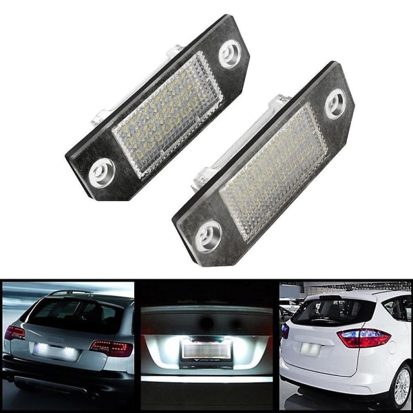 2 stk LED-skiltlys 12V hvitt lys  erstatning for Ford Focus C-MAX MK2 [DB]