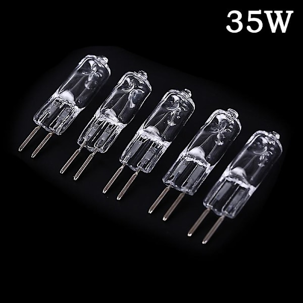5 kpl 220 V G5.3 35 W / 50 W -kantaisia halogeenipolttimoita, JC-tyyppi, keltainen valo, Db 50W