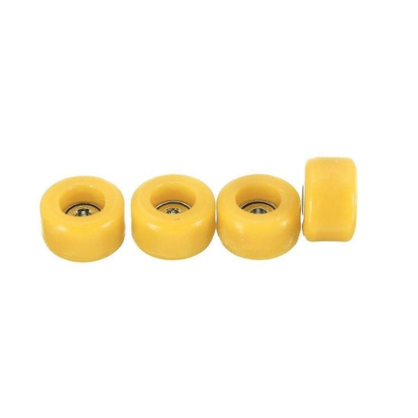 4 stk./sett PU+metall CNC-kullagerhjul for tre-fingerbrett